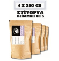 Castro Etiyopya Djimmah Gr5 Kahve 1000 Gr. (4x250 Gr)